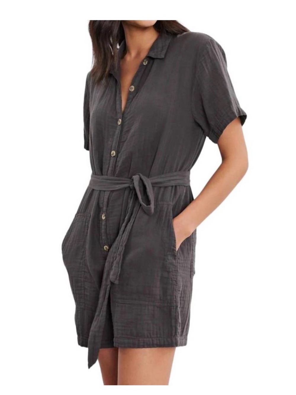 Velvet by Graham & Spencer Dane Cotton Romper XS